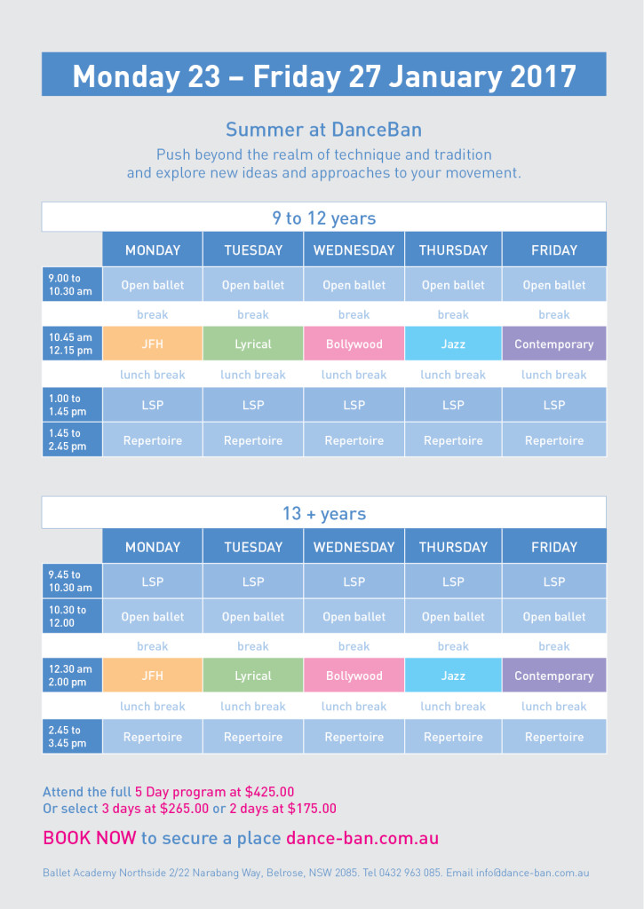 timetable-summer-school